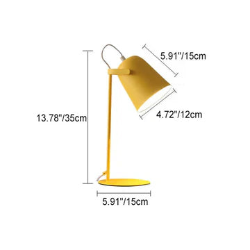 Nordic Macaron Color Creative Iron Bucket Design Light Table Lamp | Noxord