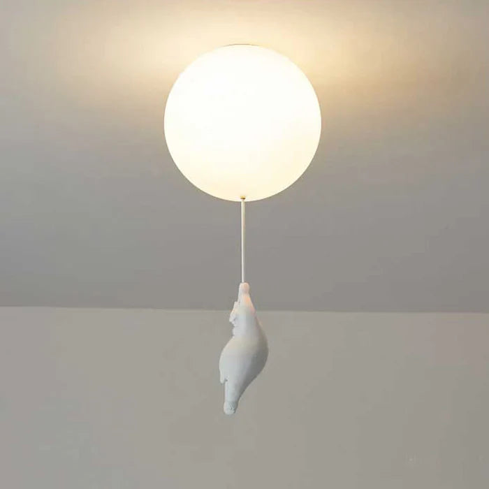Children's Ceiling Lamp with Bear and Balloon - CloudBear | Kalsten