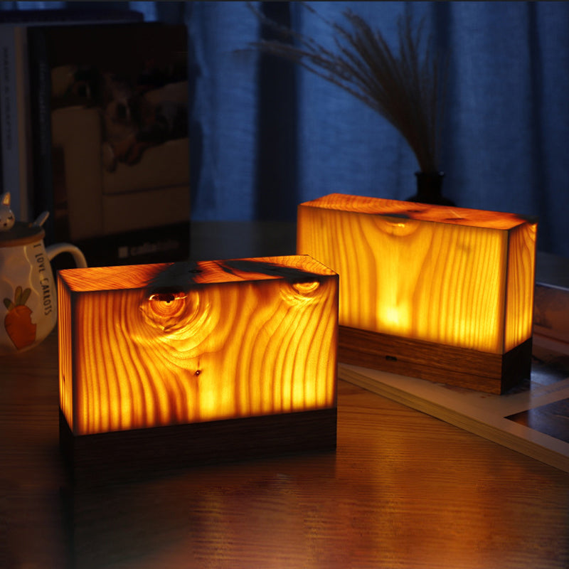 Stylish LED Table Lamp - WoodGlow | Kalsten