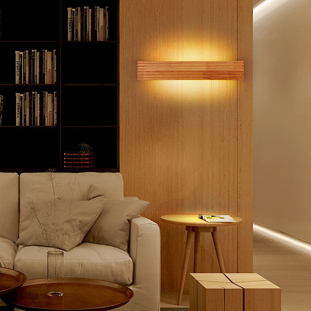 Modern Wooden LED Wall Light