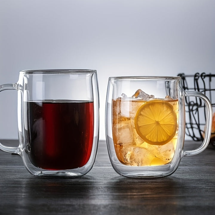 Kalsten | ThermoSip Double-walled Glass Mug – Borosilicate Glass, Heat Resistant & Elegant