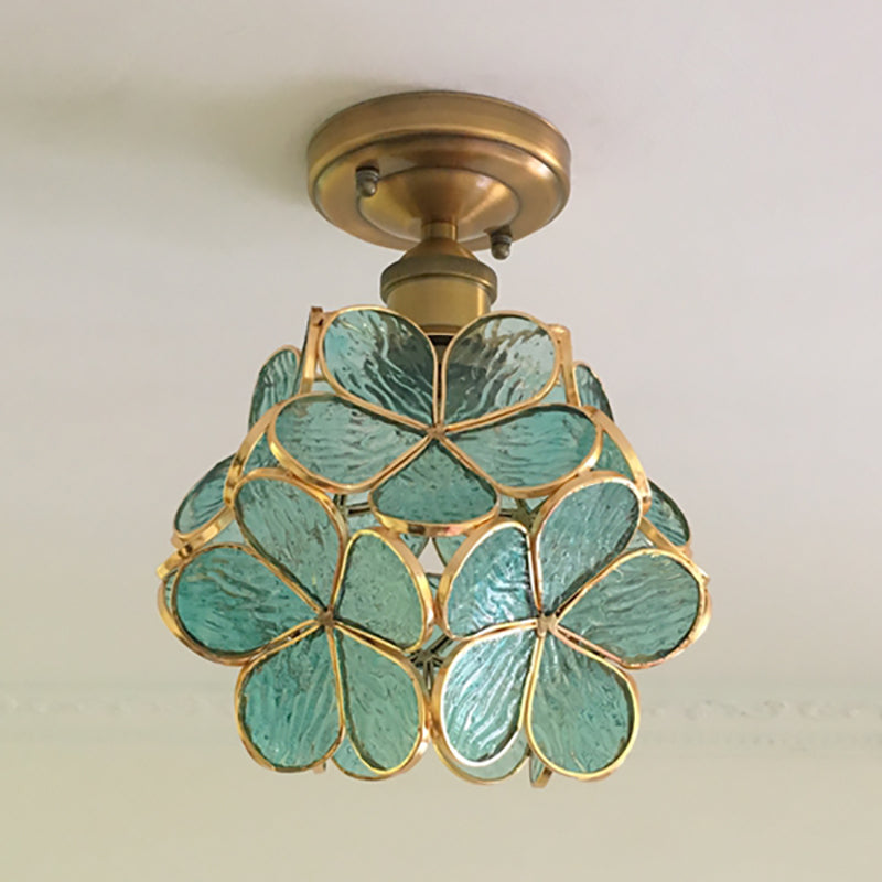 FloralGlow Retro Ceiling Light - Retro Tiffany Ceiling Light for a Enchanting Interior Kalsten