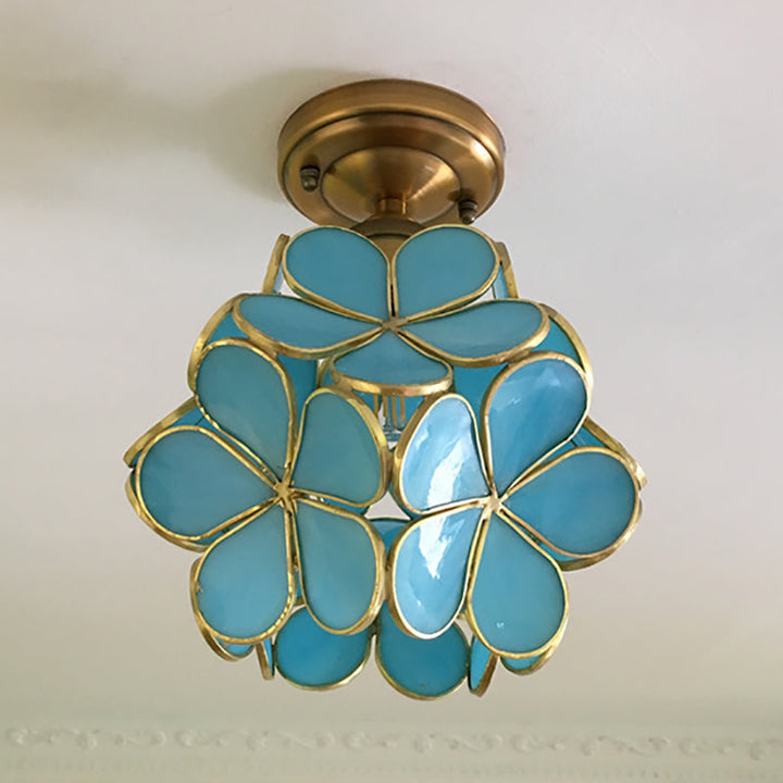 FloralGlow Retro Ceiling Light - Retro Tiffany Ceiling Light for a Enchanting Interior Kalsten