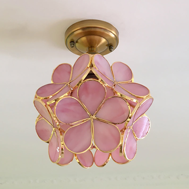 Retro Style PVC Ceiling Lamp – Flower Pattern for a Unique Look | Kalsten