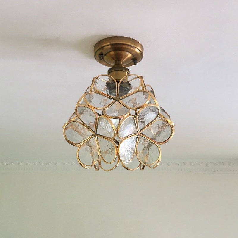 FloralGlow Retro Ceiling Light - Retro Tiffany Ceiling Light for a Enchanting Interior Kalsten