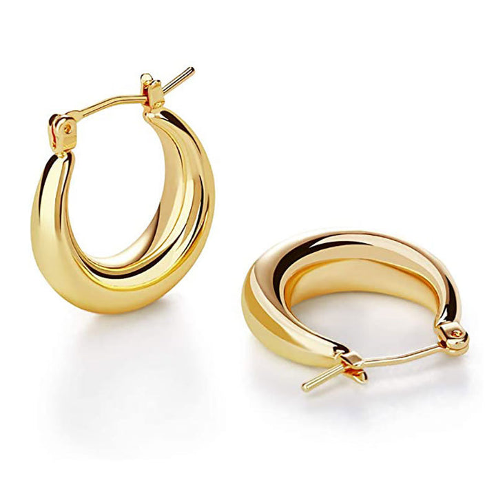 Modern Sleek Hoop Earrings Kalsten