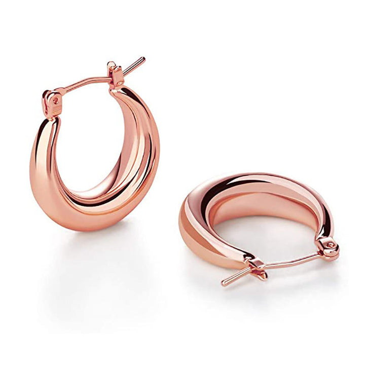 Modern Sleek Hoop Earrings Kalsten