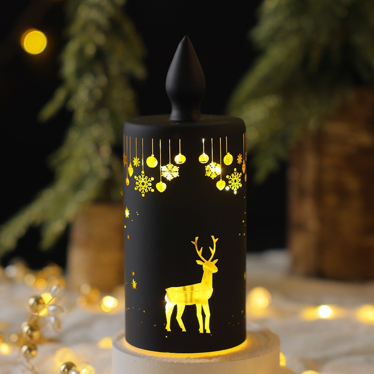 Illuminated glass decoration for Christmas