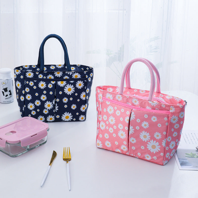 Stylish Floral Insulated Lunch Tote