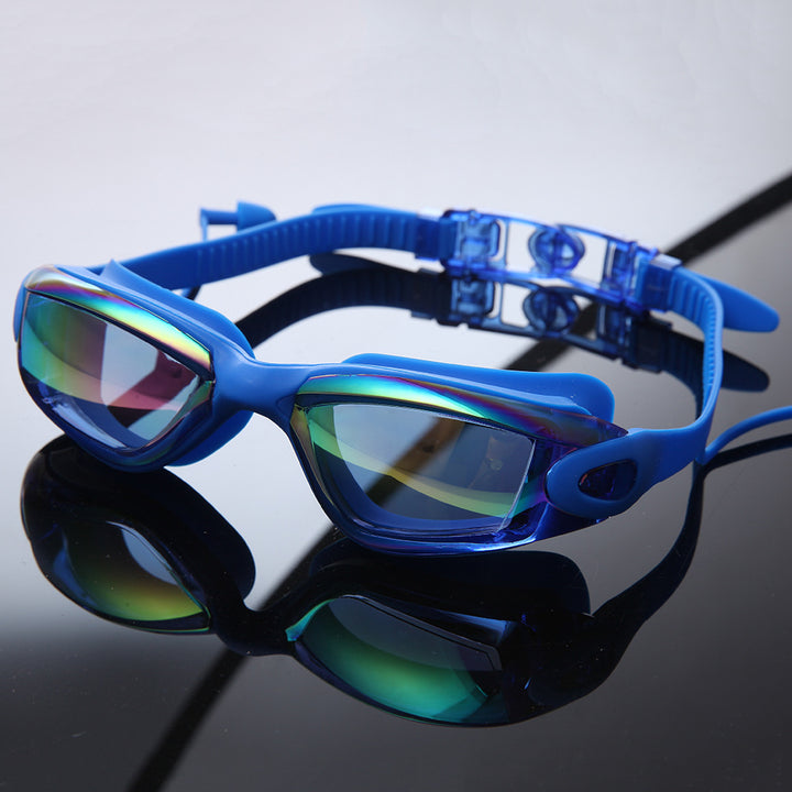 Premium Swim Goggles Set with Adjustable Headband and Protective Cap Kalsten