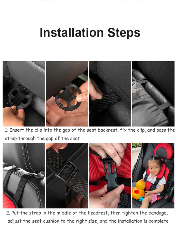 Kalsten | Child seat for the car, portable seat belt – Purchase 2, free shipping