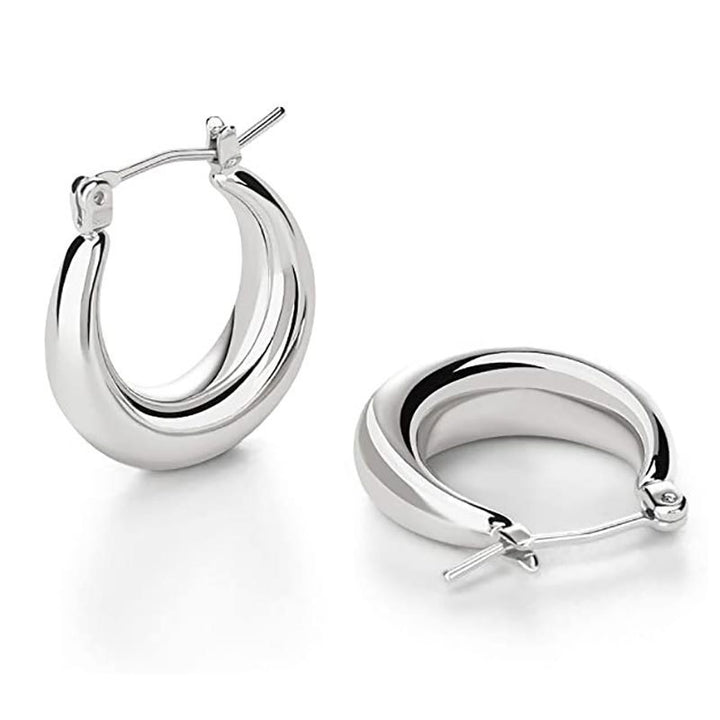 Modern Sleek Hoop Earrings Kalsten