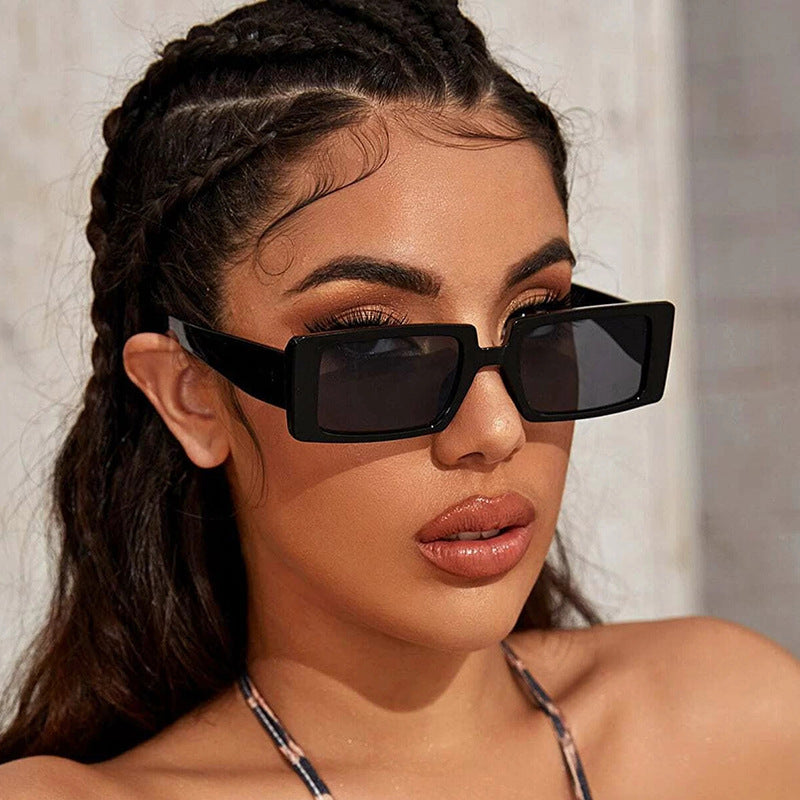 Women's square sunglasses with modern transparent frame Kalsten