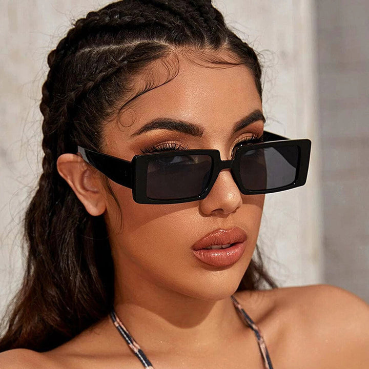 Women's square sunglasses with modern transparent frame Kalsten
