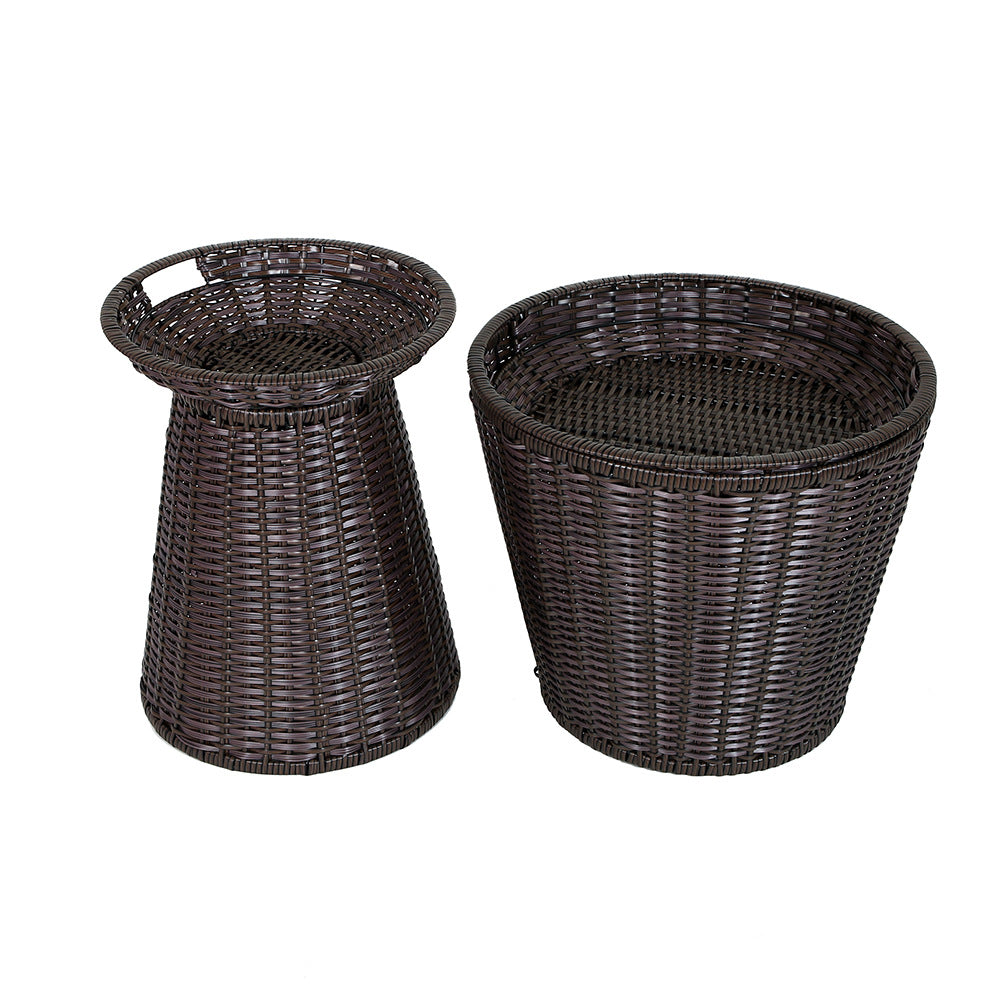 Geometric Woven Storage Bin Kalsten