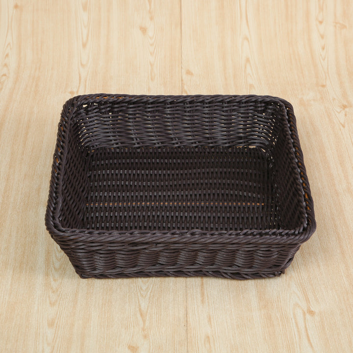 Versatile Rectangular Woven Storage Basket Kalsten