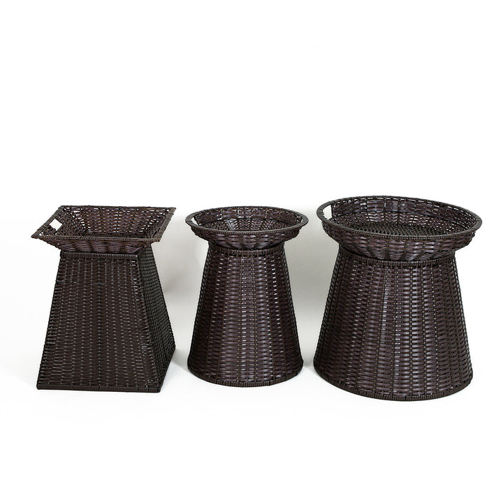 Geometric Woven Storage Bin Kalsten