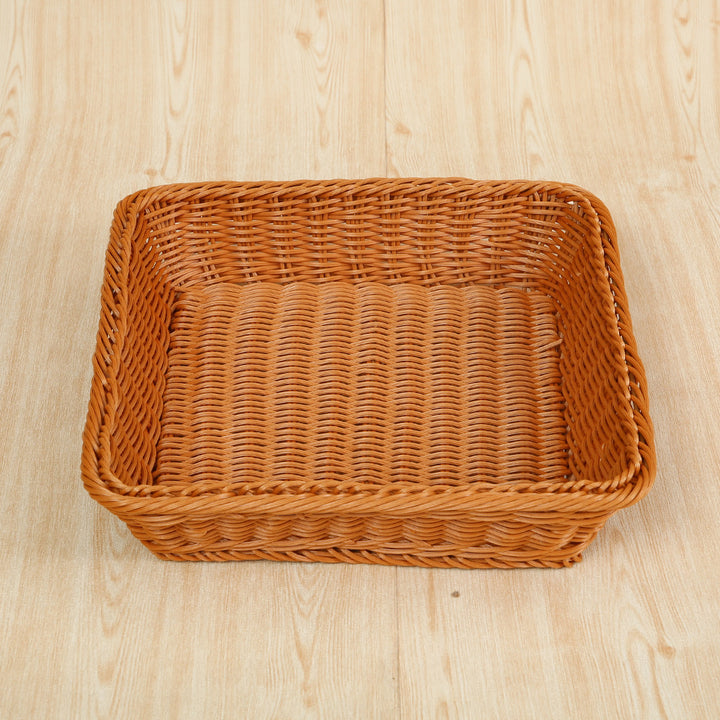 Versatile Rectangular Woven Storage Basket Kalsten