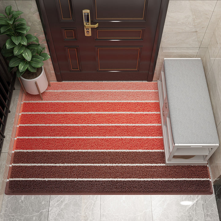 Decorative Striped Outdoor Mat Kalsten