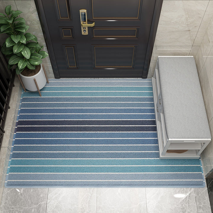 Decorative Striped Outdoor Mat Kalsten