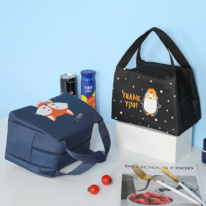 Insulated Fox-Themed Lunch Bag