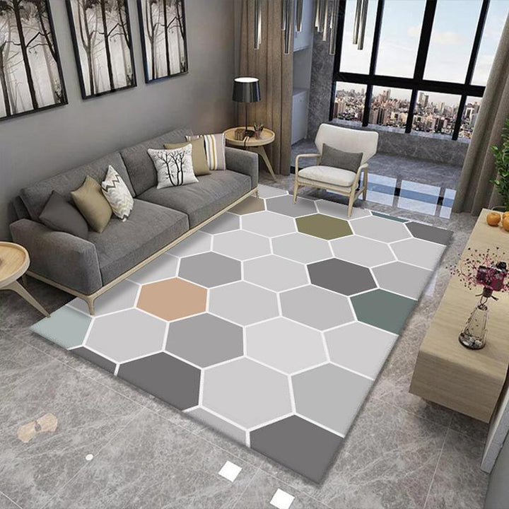 Geometric Pattern Area Rug Kalsten