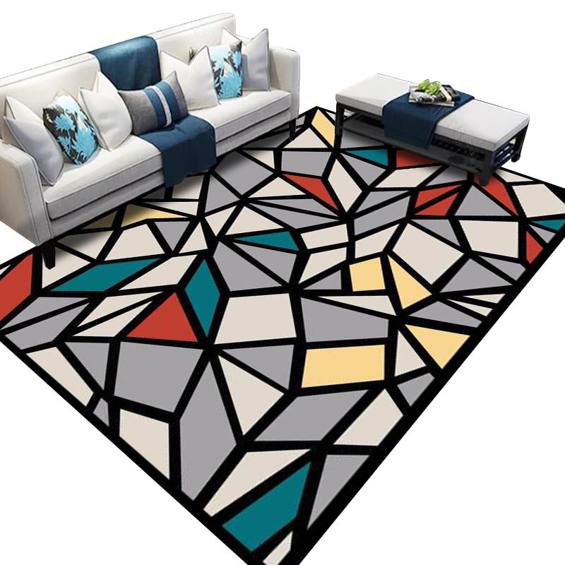 Geometric Pattern Area Rug Kalsten