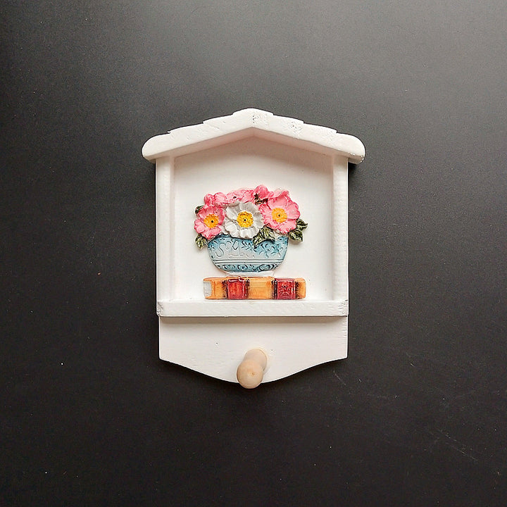 Decorative Keychain Wall Mount with Sunflower Design
