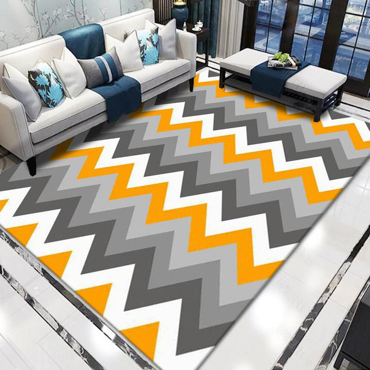 Geometric Pattern Area Rug Kalsten
