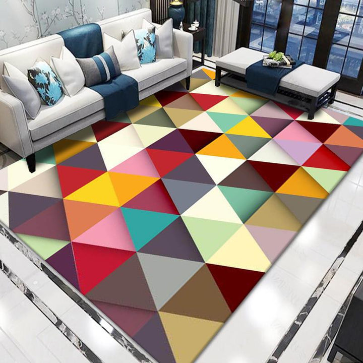 Geometric Pattern Area Rug Kalsten