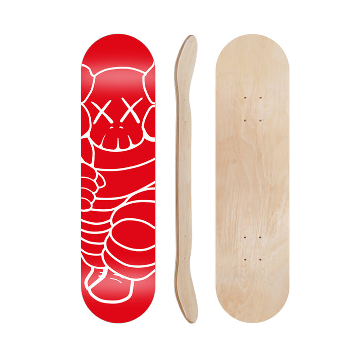 Cartoon-Inspired Skate Deck Kalsten