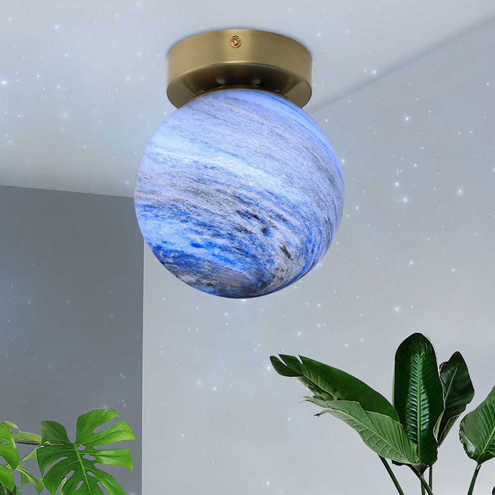 Modern Glass Globe Ceiling Light Noxord