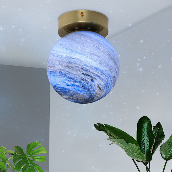 Modern Glass Globe Ceiling Light Noxord