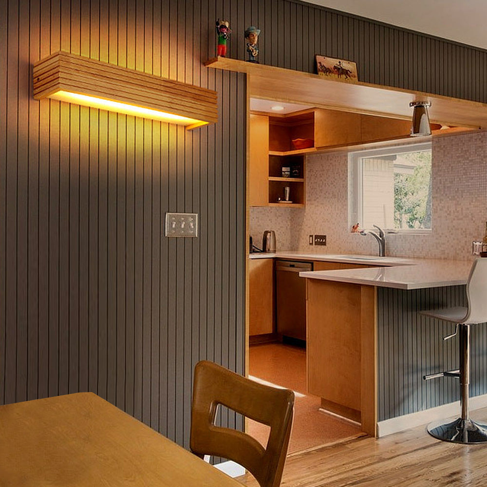 Modern Wooden LED Wall Light