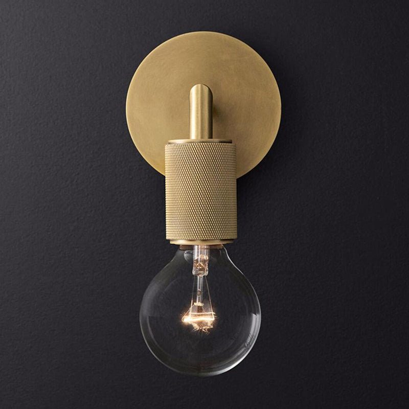 Brass Double Bulb Wall Lamp Noxord