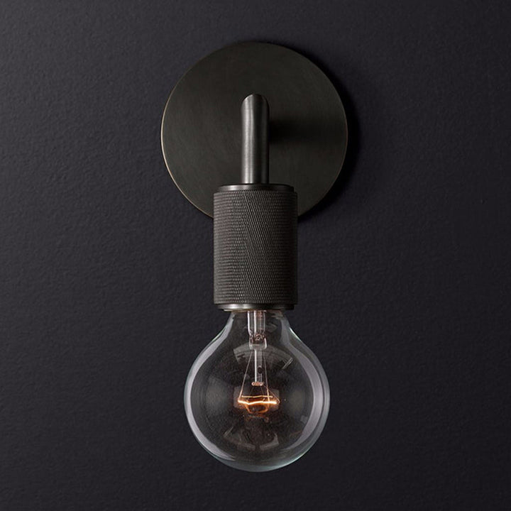 Brass Double Bulb Wall Lamp Noxord