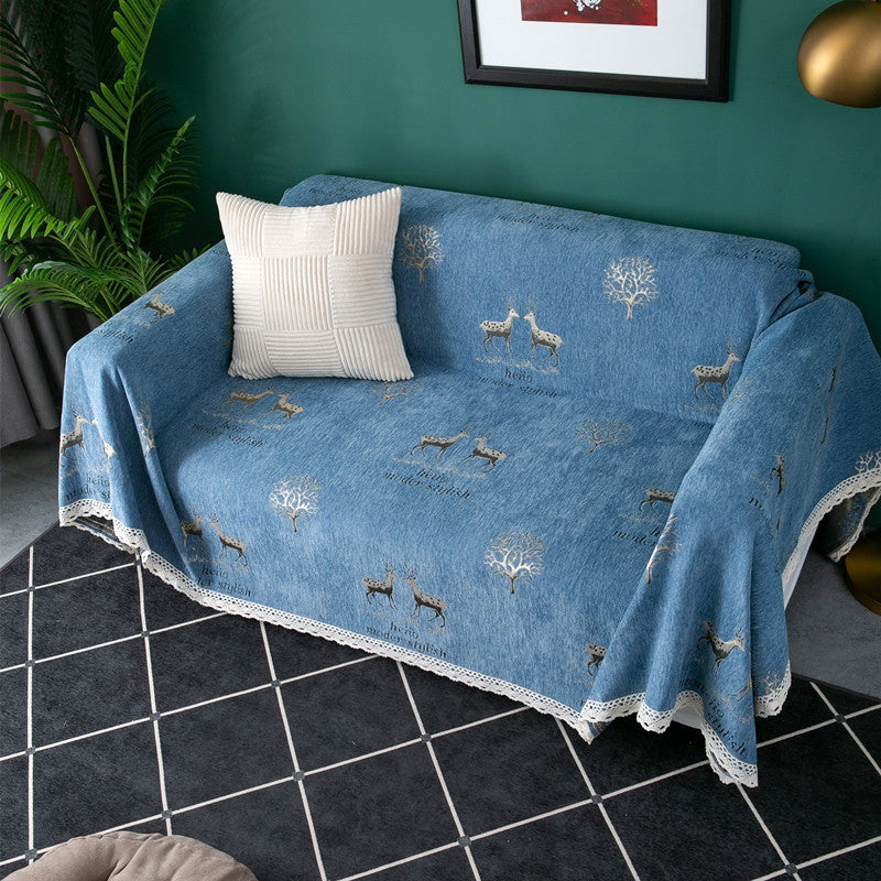 Decorative Knitted Sofa Throw Blanket