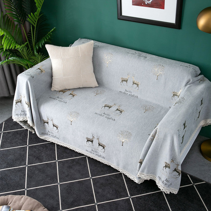 Decorative Knitted Sofa Throw Blanket