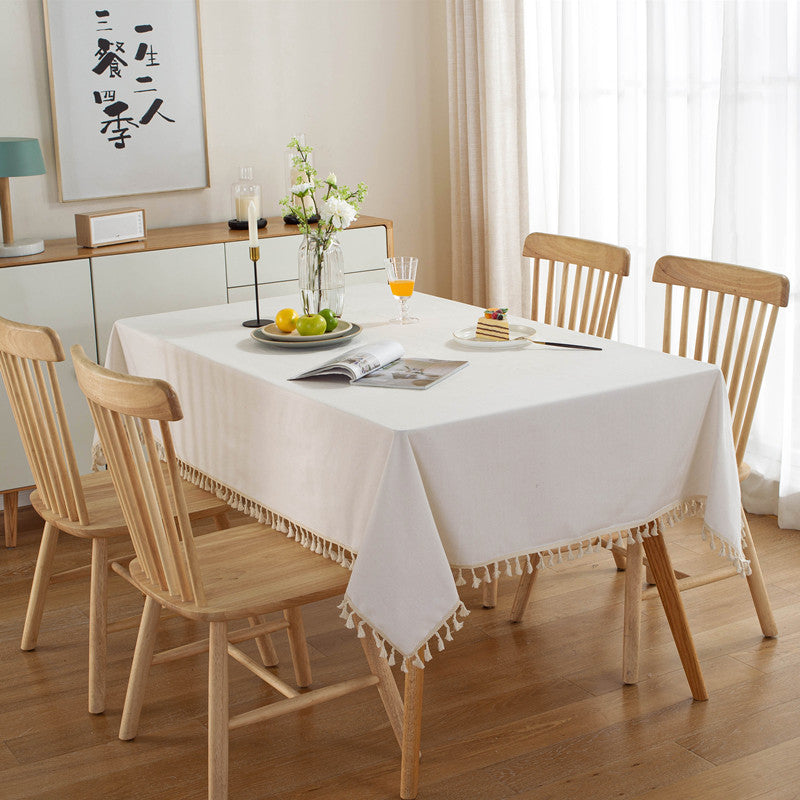 Elegant Fringed Table Cover