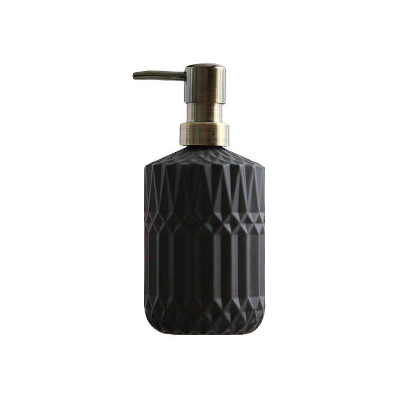 Kalsten | Diamond Pattern Glass Soap Dispenser