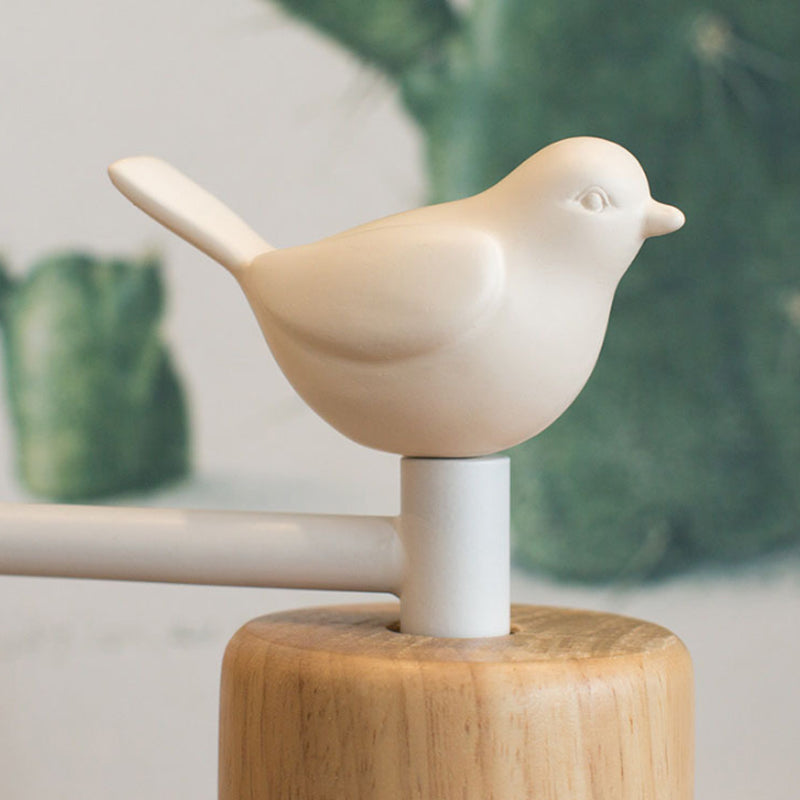 NordicDome - Metal and Wood Wall Lamp with Bird for the Children's Room | Noxord