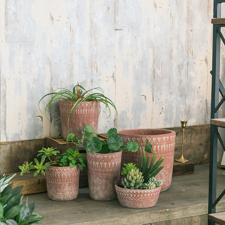 Rustic plant pot Kalsten