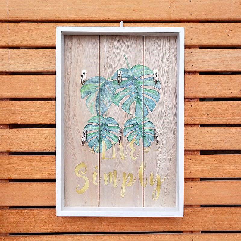 Wooden Wall-Mounted Key Holder
