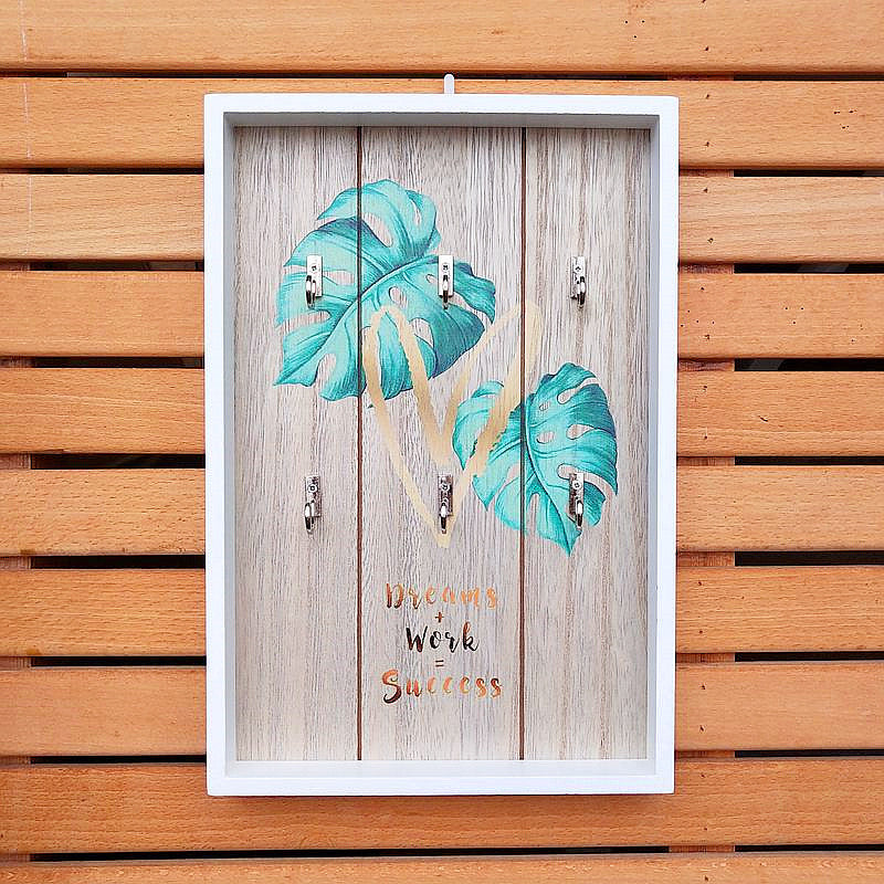 Wooden Wall-Mounted Key Holder