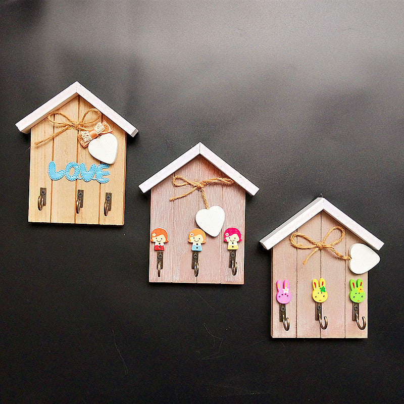 Playful Rabbits Theme Wall Hook Rack