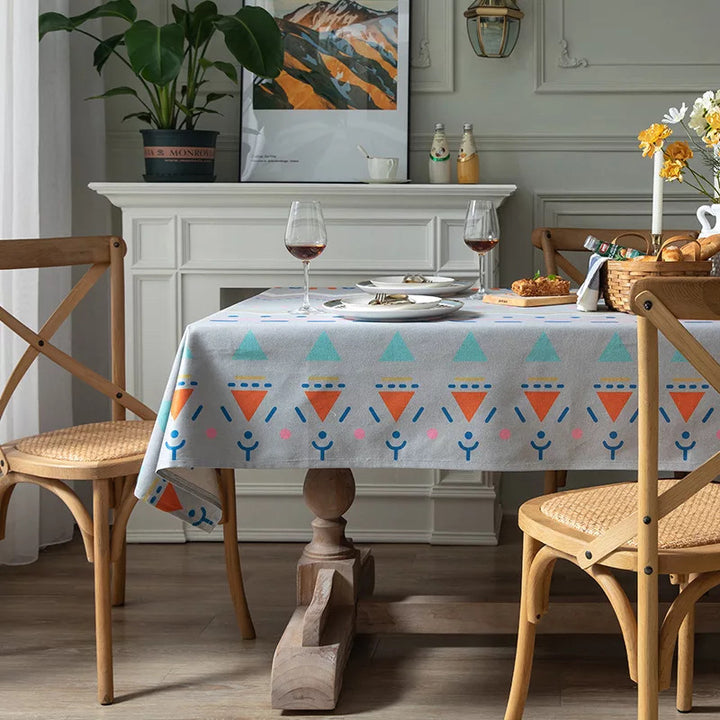 Geometric Patterned Dining Tablecloth