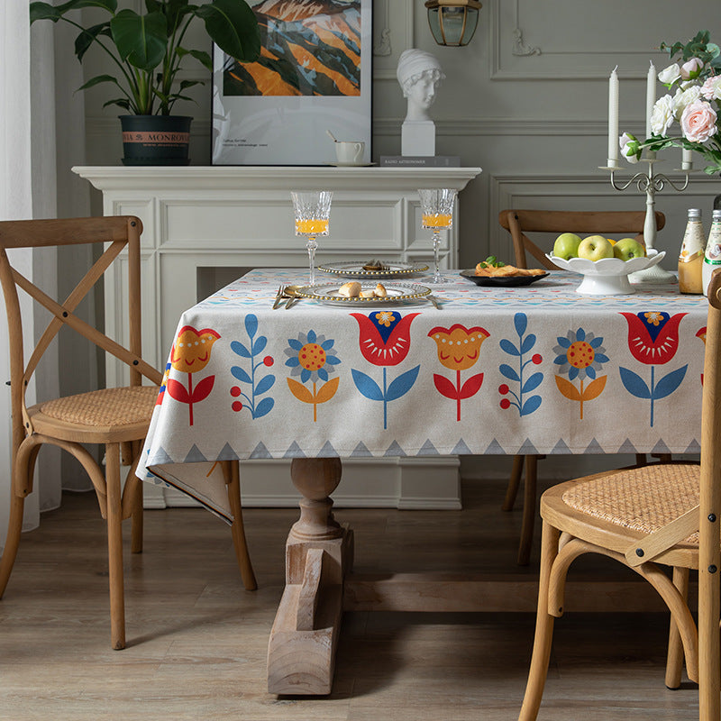 Geometric Patterned Dining Tablecloth