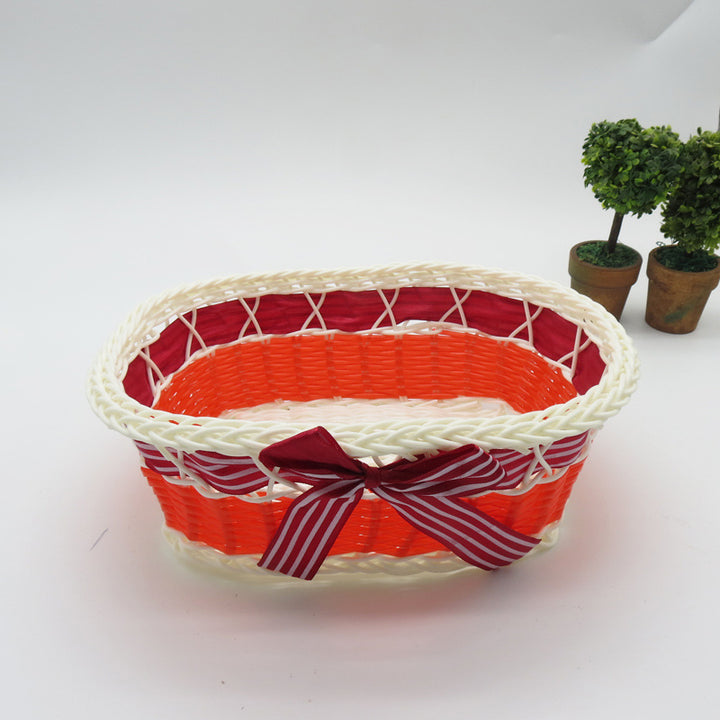 Decorative Oval Woven Storage Basket Kalsten