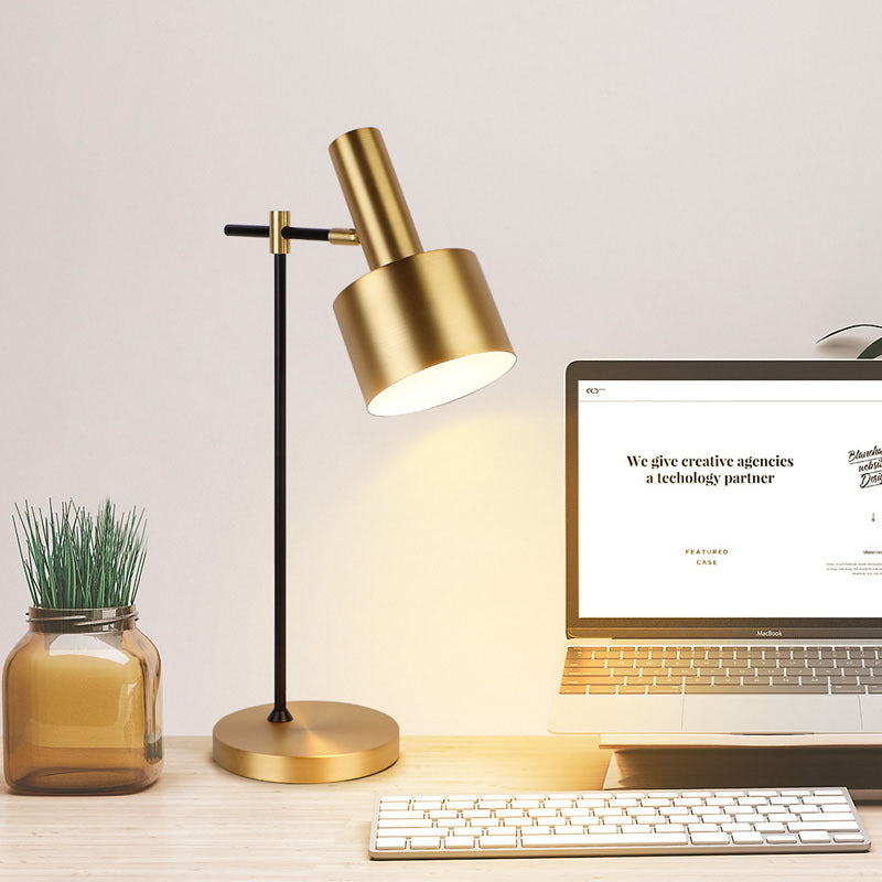 Modern Table Lamp with Adjustable Shade