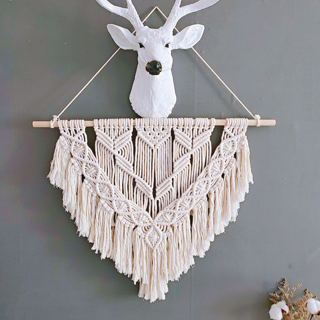 Bohemian Macrame Fringe Wall Hanging Kalsten